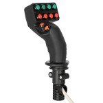 Joystick uniwersalny RAJE4240-M1001AE z serii Ergo-line™, 10 przycisków, przewód 1m, mocowanie M10 IP41