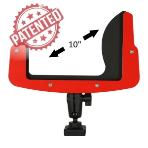 Uchwyt do tableta RS10Grip™ czerwony, przegub 3,69" RAM® Mounts
